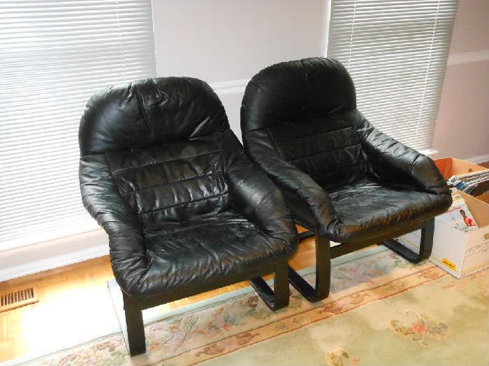 pair  of  leather  chairs
