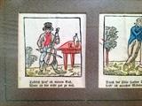  PAIR ANTIQUE, GERMAN CARTOON  HANGINGS