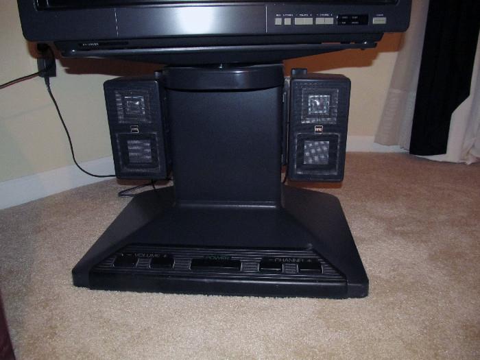 FOOT CONTROL T.V. BASE WITH SPEAKERS