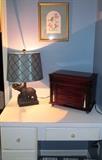 ELEPHANT LAMP, JEWELRY BOX