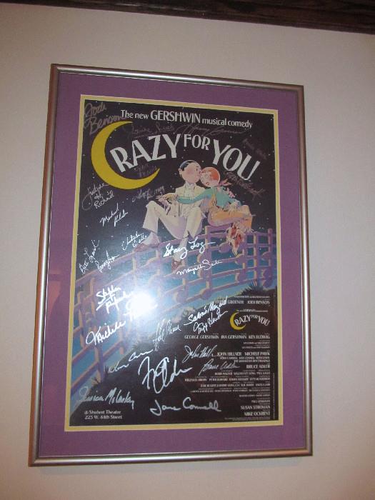 Broadway Poster, Autographed by the entire cast!
