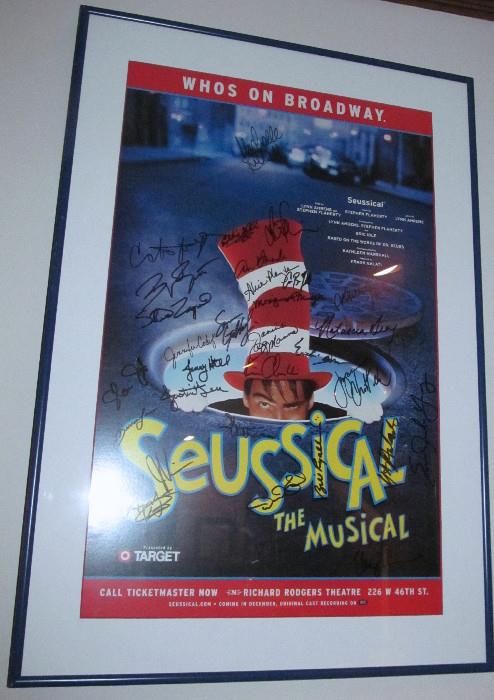 Broadway Poster autographed by the entire cast!