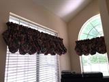 Most window treatments are for sale 
