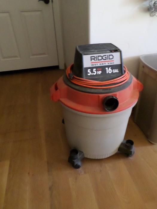 Ridgid Wet Dry Vac with Attachments