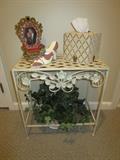 WROUGHT IRON SIDE TABLE