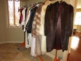 MINK COAT AND DESIGNER CLOTHES