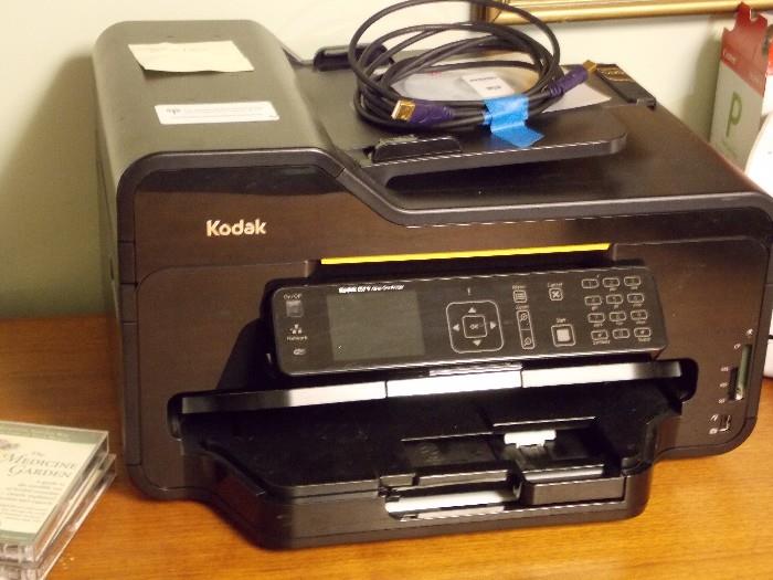 Barely used. Like new printer. Color ink is low