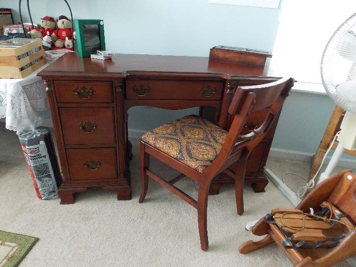 Cherry desk and chair
