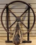 Boxing Speed bag w/wooden frame - Vintage