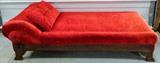 Fainting Couch, Red Velvet