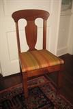 set of 8  walnut Empire dining chairs