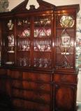 beautiful mahogany breakfront,                                     67" wide x 87 1/2 " tall, x 19" deep