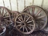 old wagon wheels