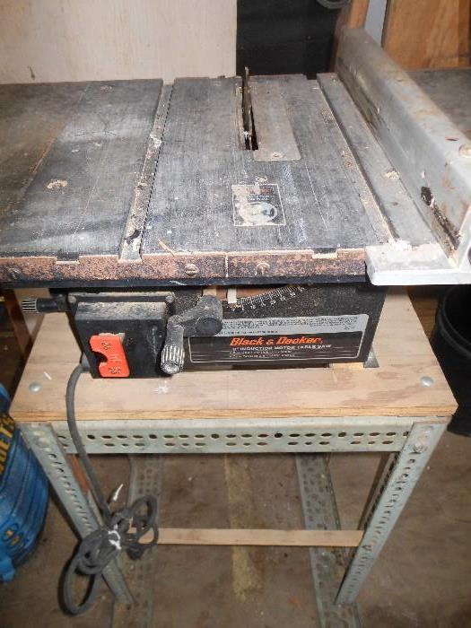 Working table saw