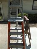 ladders and saw horses