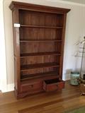 Great bookcase with two storage drawers