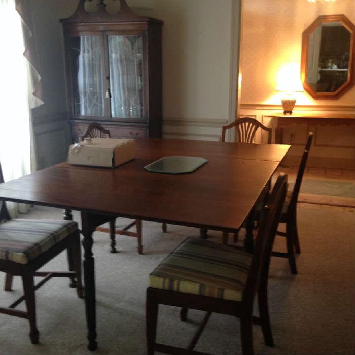 Antique gateleg table was owners Mothers, Owner was in her late 80's when she passed in January 2015