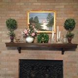 Very nice painting over fire place & Accessories