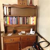 Wonderful Breakfast room 2 piece Hutch LOTS LOTS Cookbooks