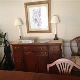 Beautiful Buffet matches the Gateleg Table and the China Cabinet