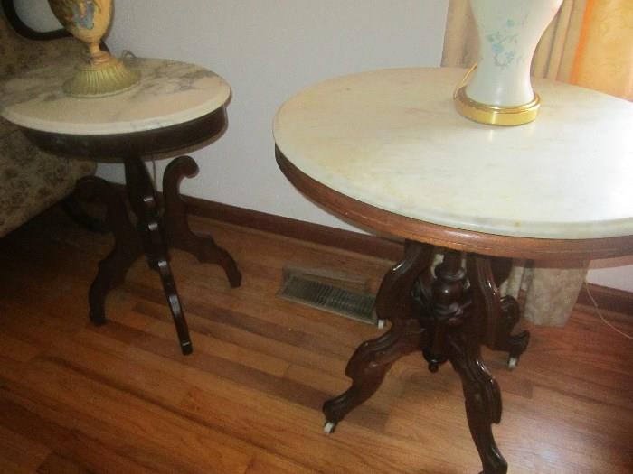 marble top parlor tables