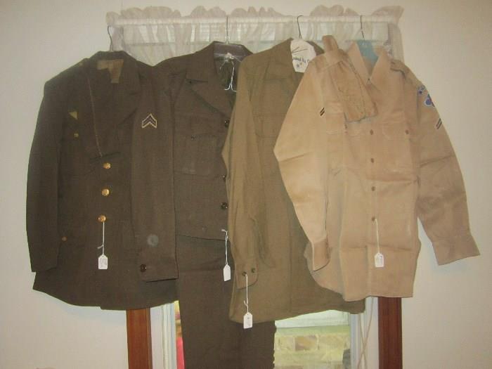vintage Army uniforms