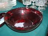 Ruby Glass Bowl