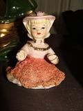 Vintage Victorian Lady ceramic top