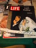 Many Vintage magazines are represented here from celebrities to sports figures to politicians to world geography and cultures. Luci Johnson's Wedding