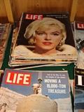 A stack of Vintage celebrity magazines
