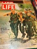 Vintage magazines depicting the Vietnam conflict as well as others