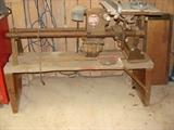 Vintage 1953 Shop Smith combination lathe, table saw and planer, it even has the original owners manual.