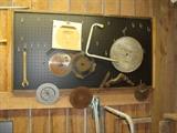 Various circular saw blades, etc.