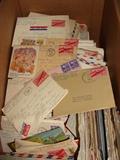 During WWII and before they were married the Mangrums wrote to each other daily. The family has asked us to sell them as a part of history for that period of time. There is a great variety of letters, stamps, caricatures, and methods of mailing in this box of awesome love letters depicting a time we will always remember.