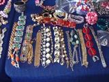 Loads and Loads!!! Hundreds of Pieces of Vintage Jewelry!!! Necklaces, Brooches, Earrings, Bracelets, Cameos, Bangles!!! Many in sets! You name it and it is probably here!!! If you love Vintage Costume Jewelry this is the place to be!!! You will have a ball!!! Did I mention many of these pieces still have their original Vintage price tags!!!