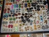 Loads and Loads!!! Hundreds of Pieces of Vintage Jewelry!!! Necklaces, Brooches, Earrings, Bracelets, Cameos, Bangles!!! Many in sets! You name it and it is probably here!!! If you love Vintage Costume Jewelry this is the place to be!!! You will have a ball!!! Did I mention many of these pieces still have their original Vintage price tags!!!