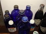 Phillips Milk of Magnesia Cobalt bottles and Coca Cola bottles