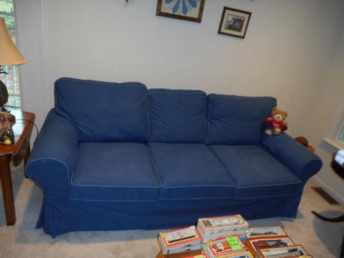 Ikea blue sofa very good condition!
