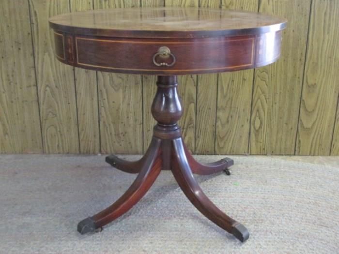 Mahogany Drum Table