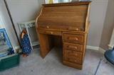 Small oak roll top desk