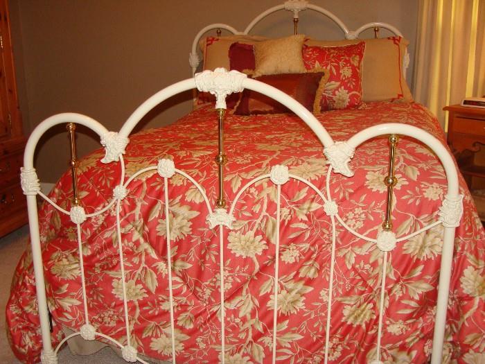 Ornate iron bed