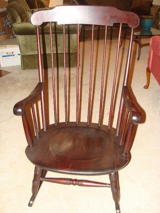Gorgeous antique Windsor Rocker in beautiful condition!