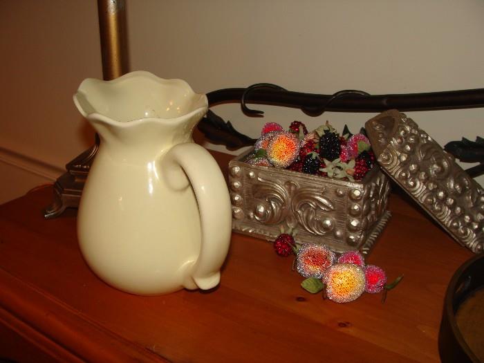Pitcher and accouterments