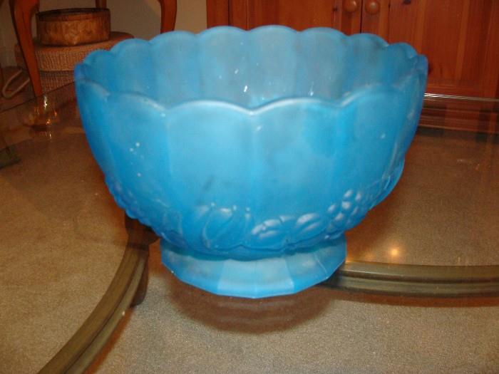 Gorgeous satin blue bowl