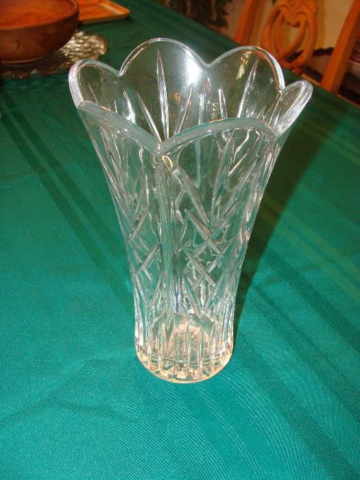 Vintage glass flower vase