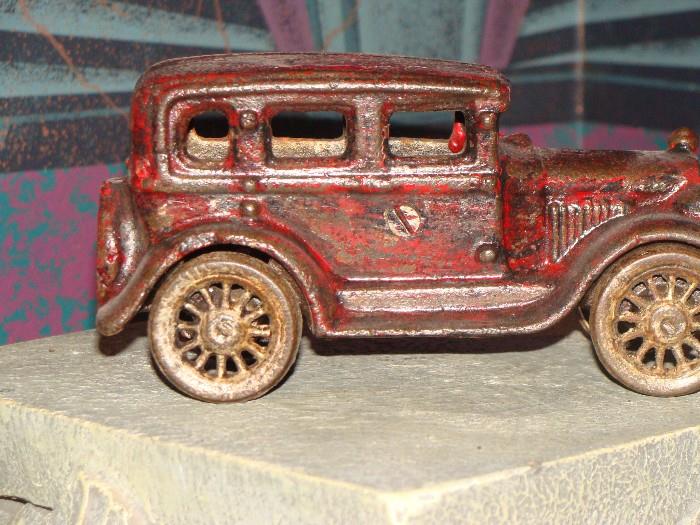 Original Antique Iron Toy Sedan