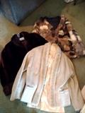 Assortment of fur-collared jackets
