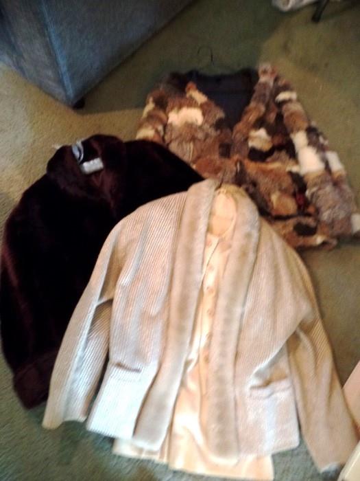 Assortment of fur-collared jackets