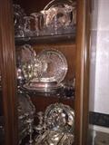 Silver Plate and Crystal