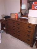 Maple Dresser, Mirror and Night Stand